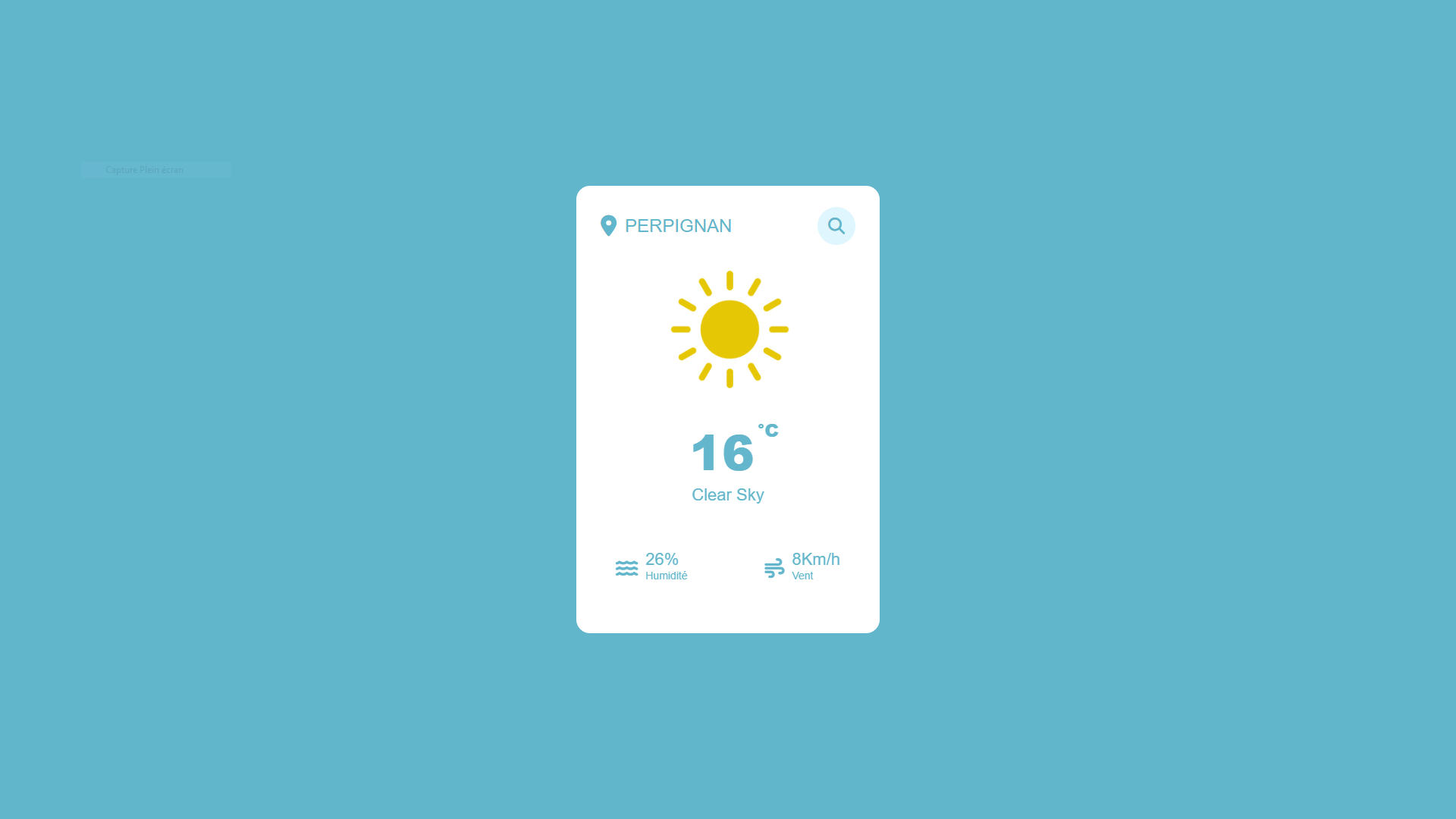 méteo application php
